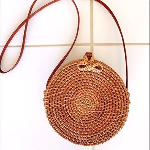 ❌SOLD❌ Round Rattan / Straw Bag !